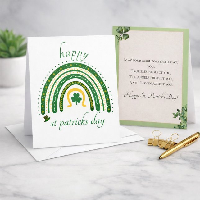 Tarjeta Festiva Feliz día de San Patricio (Subido por el creador)