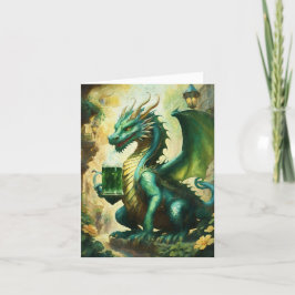 Tarjeta Festiva Feliz día de San Patricio Dragón