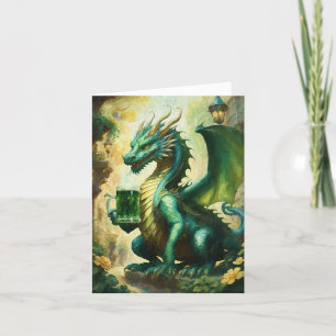 Tarjeta Festiva Feliz día de San Patricio Dragón