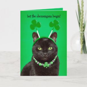 Tarjeta Festiva Feliz día de San Patricio para cualquier humor de 