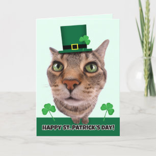 Tarjeta Festiva Feliz Día de San Patricio para cualquiera con humo