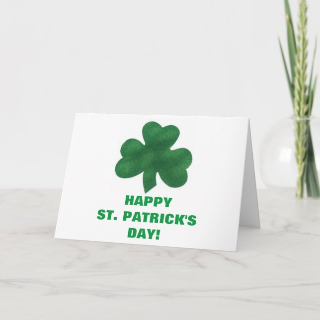 TARJETA FESTIVA FELIZ DÍA DE SAN PATRICIOS (Anverso)