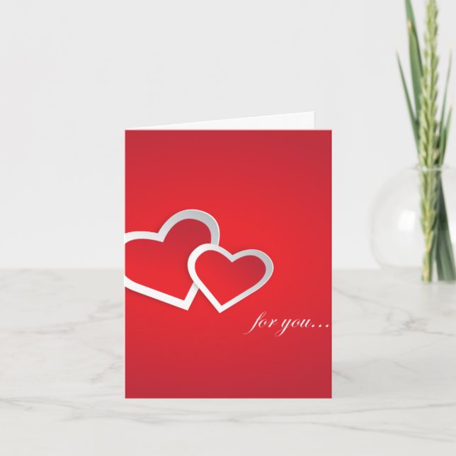 TARJETA FESTIVA FELIZ DÍA DE SAN VALENTÍN (Anverso)