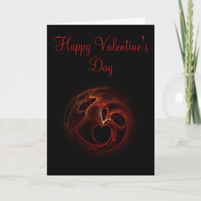 Tarjeta Festiva Feliz Día de San Valentín (Anverso)