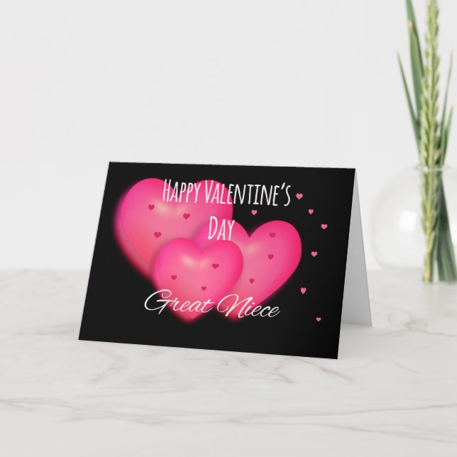 Tarjeta Festiva Feliz Día de San Valentín (Anverso)