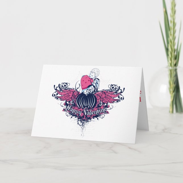 Tarjeta Festiva Feliz día de San Valentín (Anverso)