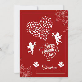 Tarjeta Festiva Feliz día de San Valentín