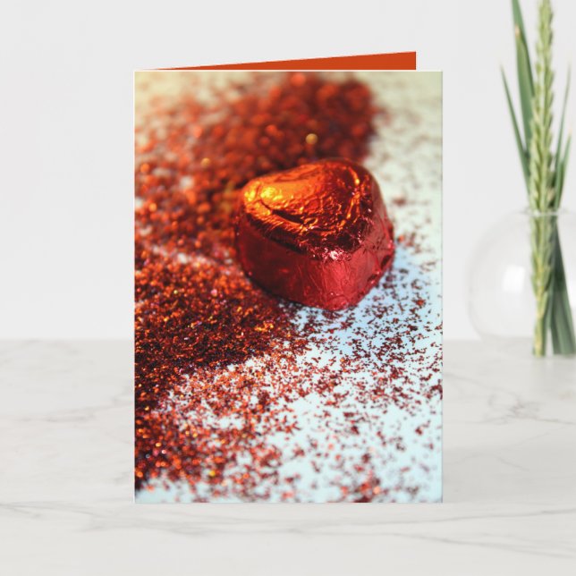 Tarjeta Festiva Feliz Día de San Valentín (Anverso)