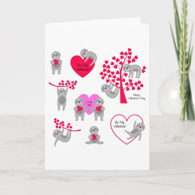 Tarjeta Festiva Feliz Día de San Valentín (Anverso)