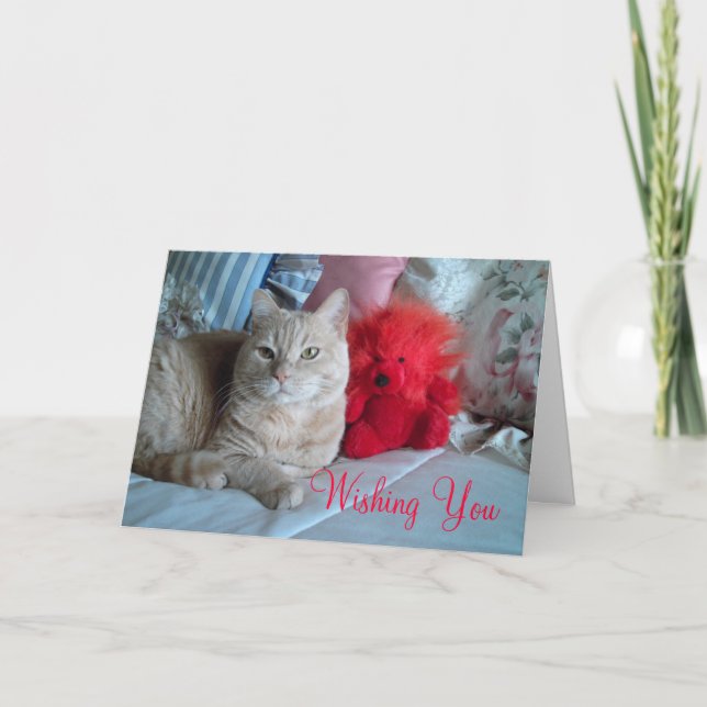 Tarjeta Festiva Feliz Día de San Valentín (Anverso)