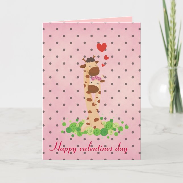 Tarjeta Festiva Feliz día de San Valentín (Anverso)
