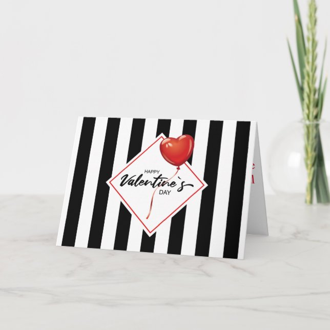 Tarjeta Festiva Feliz día de San Valentín (Anverso)