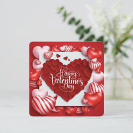 Tarjeta Festiva Feliz Día de San Valentín