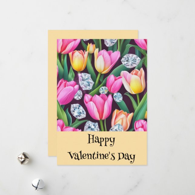 Tarjeta Festiva Feliz día de San Valentín (Anverso/Reverso In Situ)