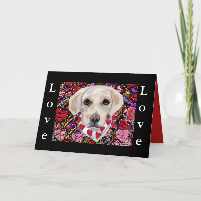 Tarjeta Festiva Feliz Día de San Valentín (Anverso)