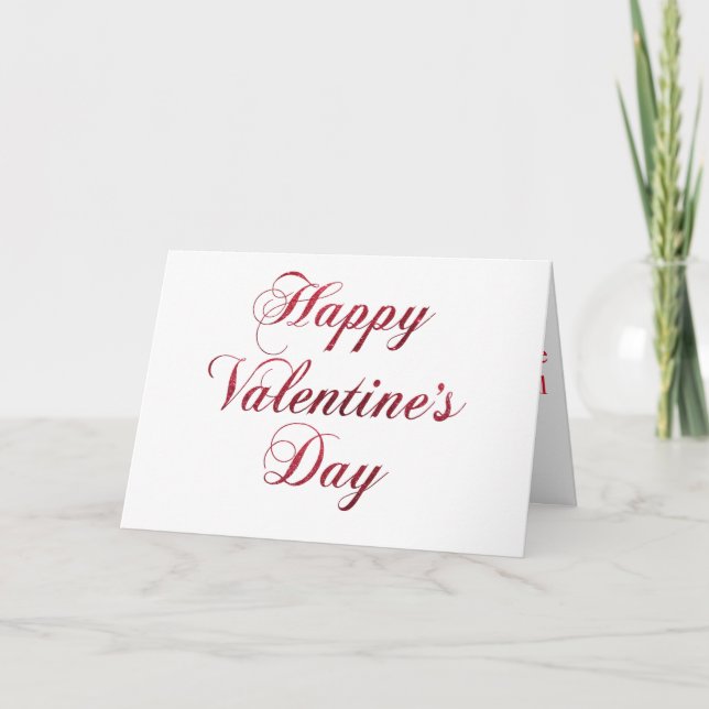 Tarjeta Festiva Feliz día de San Valentín (Anverso)