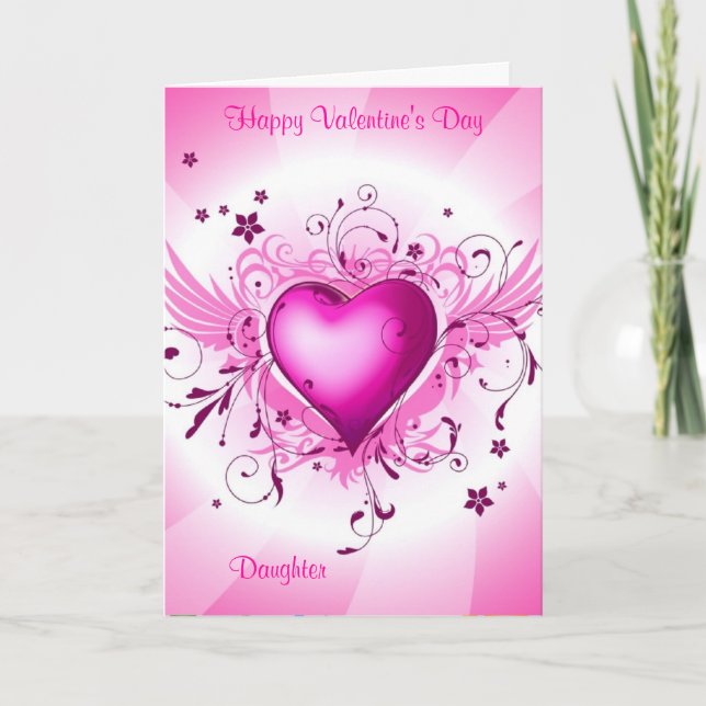 Tarjeta Festiva Feliz Día de San Valentín (Anverso)