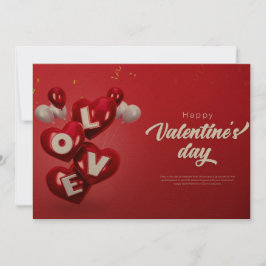 Tarjeta Festiva feliz día de San Valentín