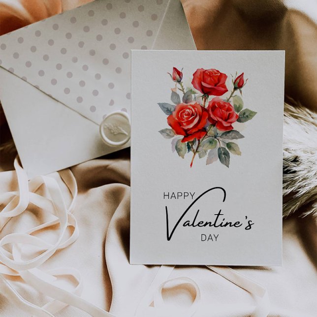 Tarjeta Festiva Feliz Día de San Valentín (Happy Valentine's Day Card)