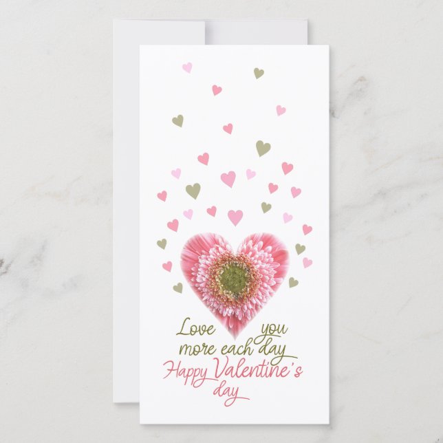 Tarjeta Festiva Feliz Día de San Valentín (Anverso)