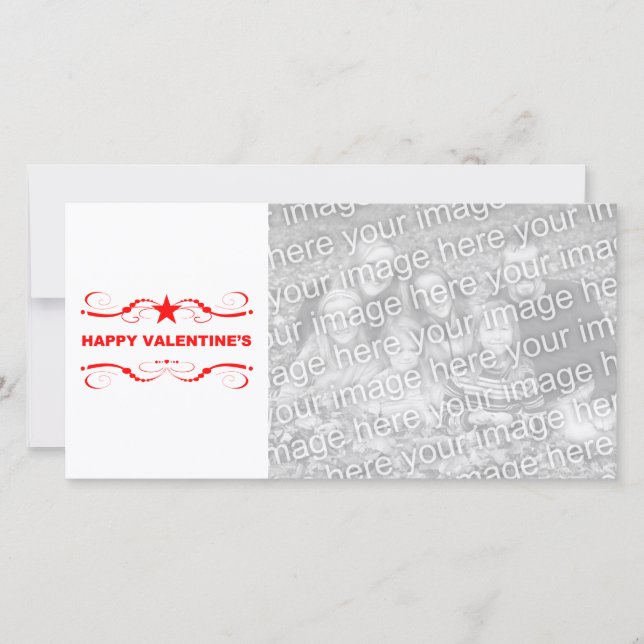 Tarjeta Festiva feliz día de San Valentín (Anverso)