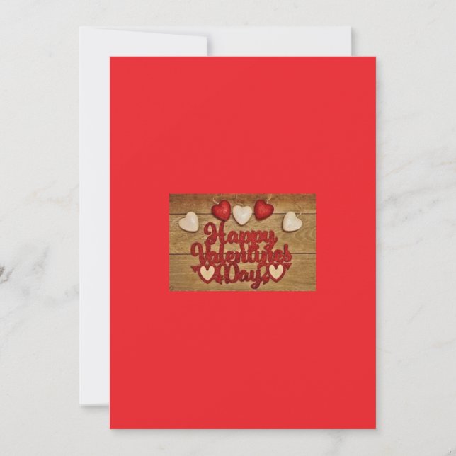 Tarjeta Festiva Feliz Día de San Valentín (Anverso)