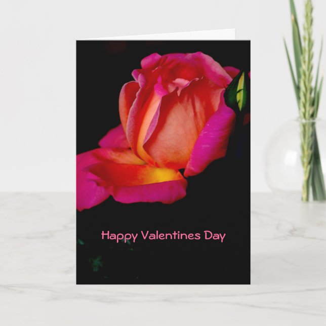 Tarjeta Festiva Feliz Día de San Valentín (Anverso)