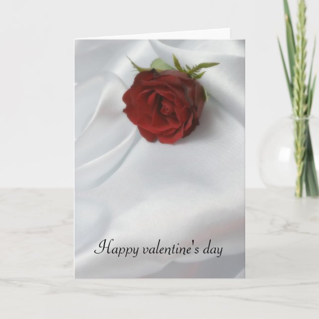 Tarjeta Festiva Feliz Día de San Valentín (Anverso)