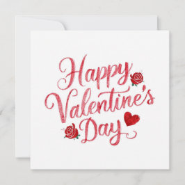 Tarjeta Festiva Feliz Día de San Valentín
