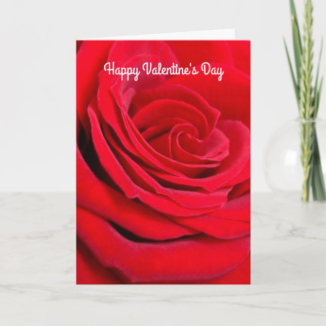 Tarjeta Festiva Feliz Día de San Valentín (Anverso)