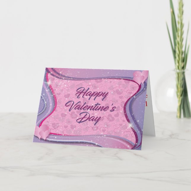 Tarjeta Festiva Feliz día de San Valentín (Anverso)