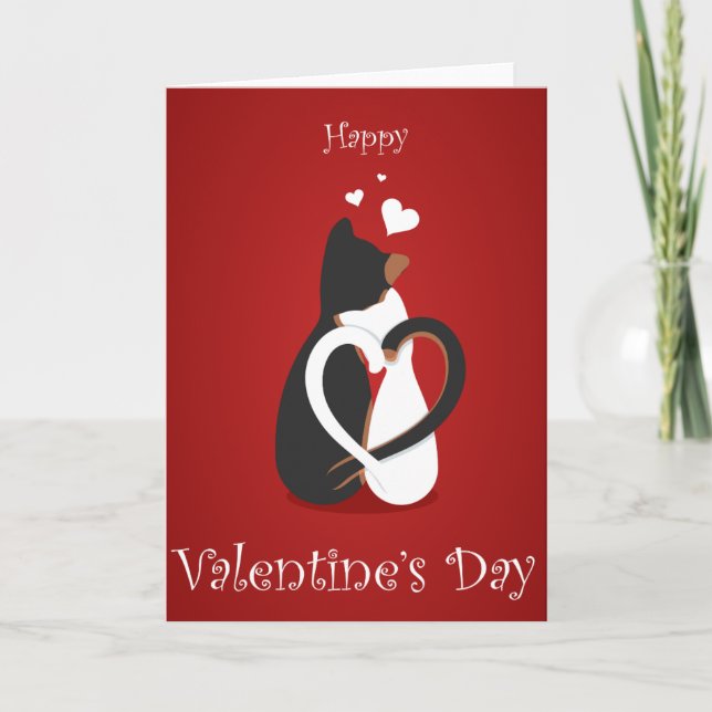 Tarjeta Festiva Feliz Día de San Valentín (Anverso)