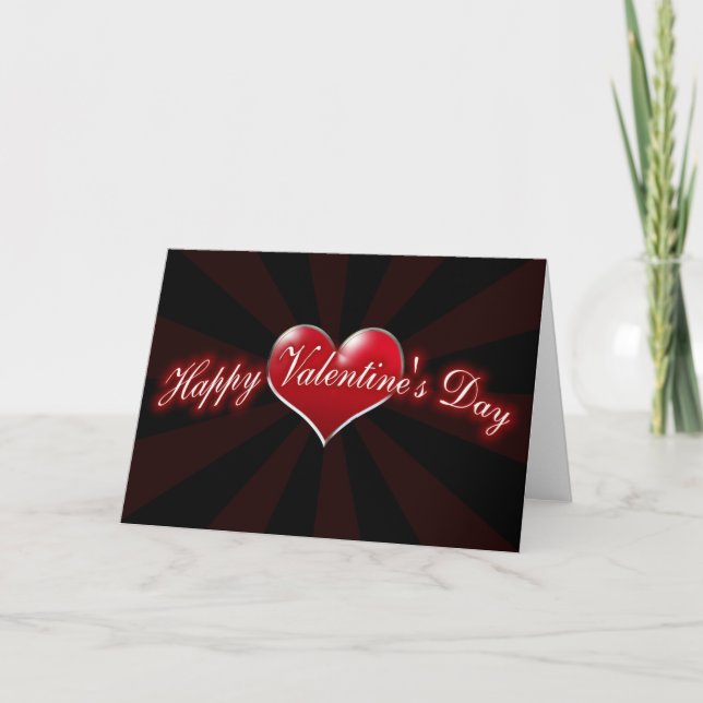Tarjeta Festiva feliz día de San Valentín (Anverso)