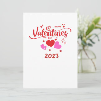 Tarjeta Festiva Feliz Día de San Valentín 2023