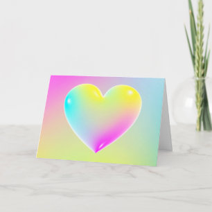 Tarjeta Festiva Feliz Día de San Valentín 3d Heart