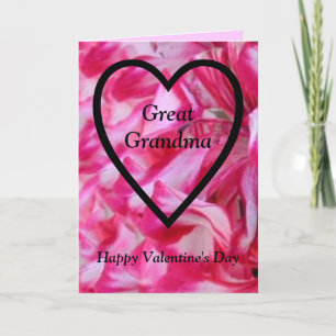 Tarjeta Festiva Feliz Día de San Valentín a la abuela
