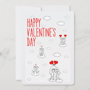 Tarjeta Festiva Feliz Día de San Valentín a las parejas