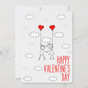 Tarjeta Festiva Feliz Día de San Valentín a las parejas