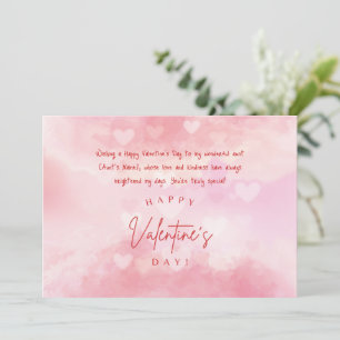 Tarjeta Festiva Feliz Día De San Valentín a mi tía