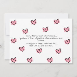 Tarjeta Festiva Feliz Día De San Valentín a mi tía