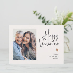 Tarjeta Festiva Feliz Día De San Valentín a mi tía