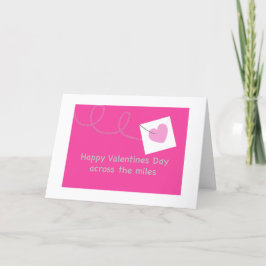 Tarjeta Festiva Feliz día de San Valentín a través de las millas c