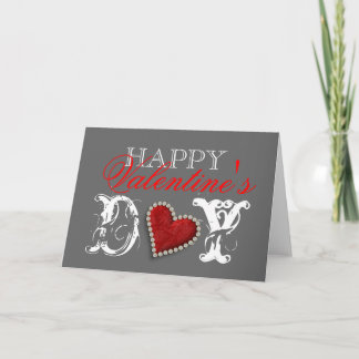 Tarjeta Festiva "Feliz día de San Valentín" amor romántico al cora
