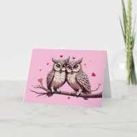 Feliz día de San Valentín Búhos