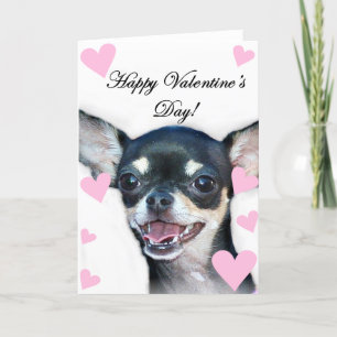 Tarjeta Festiva Feliz Día de San Valentín Chihuahua