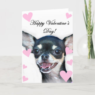 Tarjeta Festiva Feliz Día de San Valentín Chihuahua