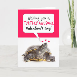 Tarjeta Festiva Feliz Día de San Valentín con humor tortuoso