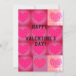 Tarjeta Festiva Feliz Día de San Valentín Corazones