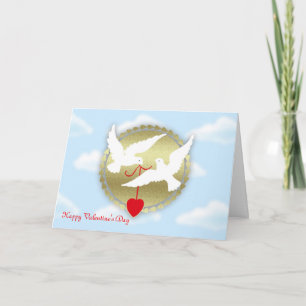 Tarjeta Festiva Feliz Día de San Valentín de parte de admiradores 