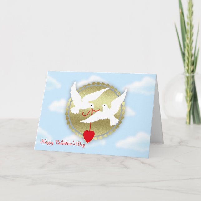 Tarjeta Festiva Feliz Día de San Valentín de parte de admiradores  (Anverso)